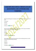OAE 055 &lpar;MULTIPLE CHOICE&rpar; EXAM&NewLine;QUESTIONS AND ANSWERS 2026&NewLine;VERIFIED&period;