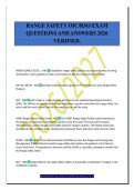 RANGE SAFETY OIC&sol;RSO EXAM&NewLine;QUESTIONS AND ANSWERS 2026&NewLine;VERIFIED&period;