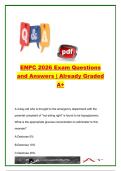 ENPC &lpar;EMERGENCY NURSING PEDIATRIC COURSE&rpar; EXAM COMPLETE PACKAGE DEAL