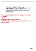 GCSE Religious Studies Revision and Assessment Resource Team