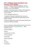 PTC 1 Midterm Exam Questions and Answers 2026 Update&period;