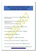 PFCCS EXAM QUESTIONS AND&NewLine;ANSWERS 2026 VERIFIED&period;