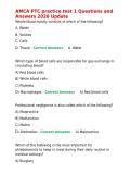 AMCA PTC practice test 1 Questions and Answers 2026 Update