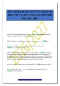PJM GENERATION DISPATCHER EXAM&NewLine;PRACTICE QUESTIONS AND ANSWERS&NewLine;2026 VERIFIED&period;