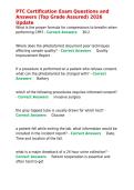PTC Certification Exam Questions and Answers &lpar;Top Grade Assured&rpar; 2026 Update