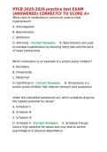PTCB 2025-2026 practice test EXAM &lpar;ANSWERED&rpar; CORRECTLY TO SCORE A&plus;