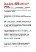 Range Safety OIC RSO Questions and Answers &lpar;Top Grade Assured&rpar; 2026 Update