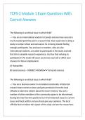 TCPS-2 Module 1 Exam Questions With Correct Answers 