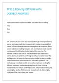 TCPS 2 EXAM QUESTIONS WITH CORRECT ANSWERS 