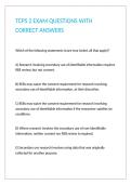 TCPS 2 EXAM QUESTIONS WITH CORRECT ANSWERS 