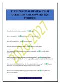PLTW PBS FINAL REVIEW EXAM&NewLine;QUESTIONS AND ANSWERS 2026&NewLine;VERIFIED&period;