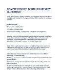 COMPREHENSIVE GERO HESI REVIEW &NewLine;QUESTIONS