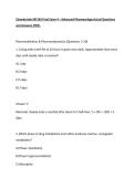 Chamberlain NR 565 Final Exam 4 &ndash; Advanced Pharmacology Actual Questions and Answers