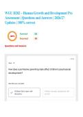 WGU D202 &ndash; Human Growth and Development Pre Assessment &vert; Questions and Answers &vert; 2026&sol;27 Updates &vert; 100&percnt; correct
