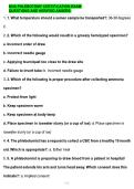 NHA PHLEBOTOMY CERTIFICATION EXAM &NewLine;QUESTIONS AND VERIFIED ANSERS  