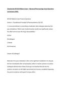Chamberlain NR 565 Midterm Exam &ndash; Advanced Pharmacology Actual Questions and Answers