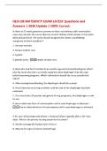 HESI OB MATERNITY EXAM LATEST Questions and&NewLine;Answers &vert; 2026 Update &vert; 100&percnt; Correct&period;&NewLine;A client at 37 weeks gestation presents to labor and delivery with contractions&NewLine;every two minutes the nurse observes several shallow small vesicles on her pubis&NewLine;labia an