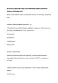 NR 566 Final Exam Study Guide &lpar;2026&rpar; Chamberlain Pharmacology Actual Questions and Answers &lpar;PDF