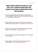  &NewLine; &NewLine;SMOG CHECK INSPECTOR EXAM CA 2025 &NewLine;WITH 100&percnt; VERIFIED QUESTIONS AND &NewLine;EXPERT SOLUTIONS&vert; GUARANTEED VALUE &NewLine;AND SUCCESS&period;