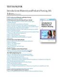 Test Bank For Introduction to Maternity and Pediatric Nursing&comma; 9th Edition&comma; By Gloria Leifer&comma; All Chapters 1-34&NewLine;