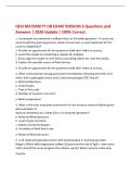 HESI MATERNITY OB EXAM VERSION 3 Questions and&NewLine;Answers &vert; 2026 Update &vert; 100&percnt; Correct&period;&NewLine;1&period; A primipara has delivered a stillborn fetus at 30-weeks gestation&period; To assist the&NewLine;parents with the grieving process&comma; which intervention is most important for the&NewLine;nu