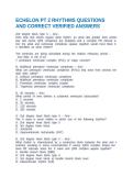 ECHELON PT 2 RHYTHMS QUESTIONS AND CORRECT VERIFIED ANSWERS