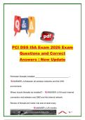 PCI DSS Internal Security Assessor &lpar;ISA&rpar; Certification Exam 2026 &vert; 90&plus; Questions & Answers &vert; PCI DSS Compliance&comma; Risk Management & Payment Card Security