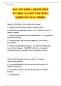 BIO 322 FINAL EXAM 2026 &NewLine;ACTUAL QUESTIONS WITH &NewLine;VERIFIED SOLUTIONS&period; 