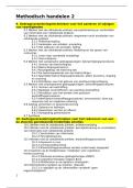 Methodisch handelen 2 - samenvatting 