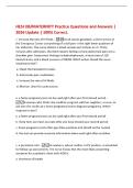 HESI OB&sol;MATERNITY Practice Questions and Answers &vert;&NewLine;2026 Update &vert; 100&percnt; Correct&period;