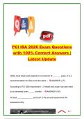 PCI Internal Security Assessor &lpar;ISA&rpar; Certification Exam 2026 &vert; 100&plus; Questions & Answers &vert; PCI DSS Compliance&comma; Cardholder Data Security & Risk Assessment