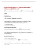 HESI OB&sol;Maternity Practice Questions and Answers &vert;&NewLine;2026 Update &vert; 100&percnt; Correct&period;&NewLine;While assessing a newborn the nurse observes diffuse edema of the soft tissues of&NewLine;the scalp that cross the suture lines&period; How should the nurse document this finding&quest;&NewLine;Molding