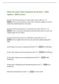 NACE CIP Level 2 Exam Questions & Answers &ndash; 2026&NewLine;Update &vert; 100&percnt; Correct&NewLine;Describe what the characteristics of a heavy flash rusted surface are&period; 7-5 -&NewLine;Rust that is loosely adherent&comma; easily comes of&comma; & leaves significant marks on&NewLine;a cloth that is lightly w
