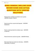 NGWA GENERAL DRILLING EXAM &NewLine;REVIEW GUIDE 2026 ACTUAL &NewLine;QUESTIONS WITH VERIFIED &NewLine;SOLUTIONS&period; 
