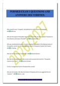 PODMED EXAM 1 QUESTIONS AND&NewLine;ANSWERS 2026 VERIFIED&period;