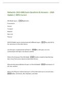 Network&plus; &lpar;N10-008&rpar; Exam Questions & Answers &ndash; 2026&NewLine;Update &vert; 100&percnt; Correct&NewLine;OSI Model Layers -Application&NewLine;Presentation&NewLine;Session&NewLine;Transport&NewLine;Network&NewLine;Data Link&NewLine;Physical&NewLine;Will OSI Model Layers communicate with different layers -No&comma; only talk to&NewLine;the same l