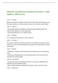 Network&plus; N10-009 Exam Questions & Answers &ndash; 2026&NewLine;Update &vert; 100&percnt; Correct&NewLine;Layer 1 - Physical&colon;&NewLine;Receives the frames and data and sends them via the local media &lpar;copper wires&comma;&NewLine;fiber-optic cables&comma; etc&period;&rpar; to the switches&comma; routers&comma; etc&period;&comma; along the network path&period;