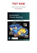 Automotive Chassis Systems&comma; 8th edition &mdash;  by James Halderman &mdash; Complete Test Bank &lpar;Ch&period; 1-37&rpar;