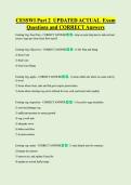 CESSWI Part 2  UPDATED ACTUAL  Exam &NewLine;Questions and CORRECT Answers 