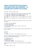 FUNDAMENTALS OF ECG AND BASIC DYSRHYTHMIAS&colon; PART 1 - A AND P AND ECG AQUESTIONS AND CORRECT VERIFIED ANSWERS