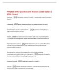 NUR 635 Ortho Questions and Answers &vert; 2026 Update &vert;&NewLine;100&percnt; Correct&period;&NewLine;ketorolac&period; -The generic name of Toradol&comma; a nonsteroidal antiinflammatory&NewLine;drug&comma; is&colon;&NewLine;Probenecid -Which medication helps the kidneys excrete uric acid&quest;&NewLine;abdominal pain&comma; tinnitus and headac