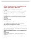 NUR 635 - Master Pharm Final Review Questions and&NewLine;Answers &vert; 2026 Update &vert; 100&percnt; Correct&period;&NewLine;Pt in premature labor - what do you give to stop contractions&quest;&NewLine;B2 agonist&NewLine;A 35-year-old man recently immigrated from Guatemala&comma; presents with fatigue&comma;&NewLine;lethargy an