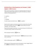 NUR-635 Pharm final Questions and Answers &vert; 2026&NewLine;Update &vert; 100&percnt; Correct&period;&NewLine;While rational drug selection is based on the individual patient the aspect of&NewLine;rational drug selection addressing disease-specific information by a national&NewLine;medical or nursing org