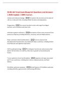 NURS 367 Final Exam Blueprint Questions and Answers&NewLine;&vert; 2026 Update &vert; 100&percnt; Correct&period;&NewLine;Cellular and molecular biology -The study of the structure and function of&NewLine;cells at a molecular level&comma; including cellular functions and adaptations&period;&NewLine;Phagocytosis -The pr