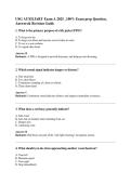 USG AUXILIARY Exam A 2025 &lowbar;100&percnt; Exam prep Question&comma;&NewLine;Answers& Revision Guide