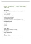 HSCI 207 Exam Questions & Answers &ndash; 2026 Update &vert;&NewLine;100&percnt; Correct&NewLine;What is research&quest;&NewLine;A systemic enquiry that aims to generate new scientific knowledge&NewLine;-repeatable&NewLine;-builds on work of others&NewLine;-generates new ideas&NewLine;"four pillars of health research