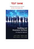 Test Bank for Auditing and Assurance Services&comma; 16th Edition by Alvin Arens&comma; Randal Elder&comma; Mark Beasley&comma; Chapter 1-26 &vert; All Chapters