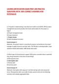CAHIMS CERTIFICATION EXAM PREP&colon; 300 PRACTICE QUESTIONS WITH 100&percnt; CORRECT ANSWERS AND RATIONALES