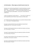 Unit Field Sanitation &ndash; Military Hygiene and Health Protection Practice Test