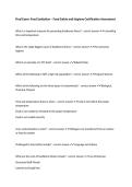 Final Exam&colon; Food Sanitation &ndash; Food Safety and Hygiene Certification Assessment